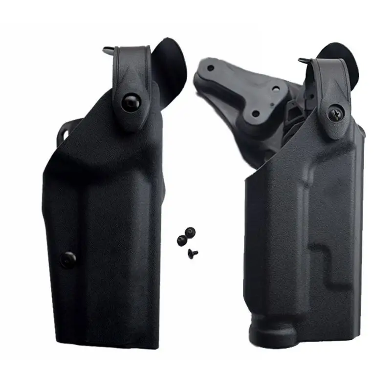 

Military Gun Holster Tactical Colt 1911 Gun Carry Flashlight Waist Pistol Belt Holster Hunting Combat Right Hand Gun Case