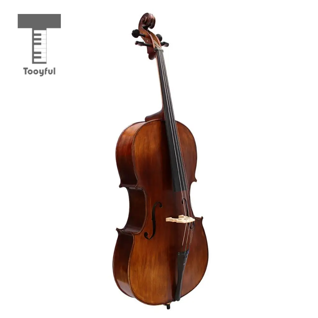 Tooyful Exquisite 4 Pieces Ebony Cello Tuning Pegs Tuners Machine Heads for 3/4 4/4 Cello Replacement Parts