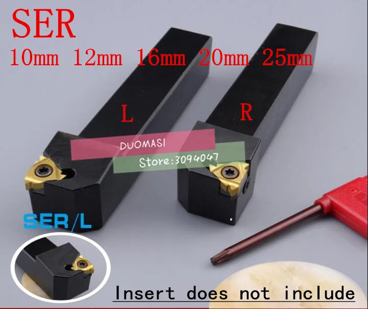 

1PCS SER1010H11 SEL1616H16 SER1212H16 SER1616H16 SER2020K16 SER2525M16 CNC External thread Turning tool rod Free shipping