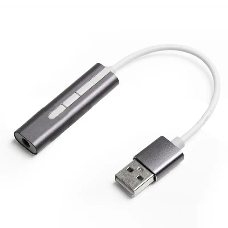 2 в 1 внешняя звуковая карта USB до 3,5 мм разъем, гарнитура микрофонный адаптер