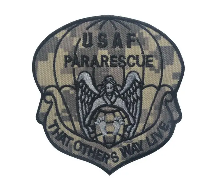 Вышивка эмблема США десантник вышивка значок Тактический США ВВС украшения одежды наружные Ручные Швейные аксессуары - Цвет: E