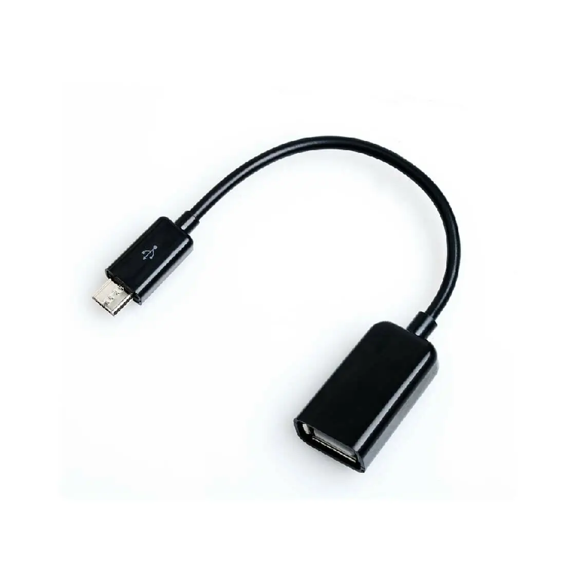 USB 2,0 адаптер OTG Кабель-адаптер Шнур для Curtis Proscan PLT7777G Q планшет Android USB 2,0 OTG адаптер - Цвет: BLACK