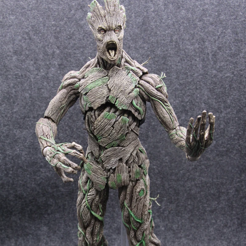 Горячие игрушки версия Marvel Groot in Guardians of The Galaxy Tree человек Мстители 40 см Большой размер BJD фигурка игрушки