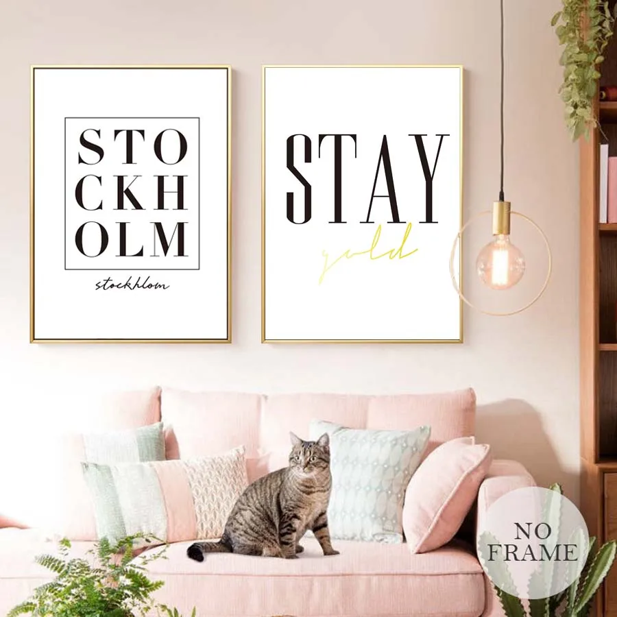 Stockholm Landscape Flamingo Nordic Wall Art Prints Poster Modern Home Decor Canvas Painting Modular Wall Picture For Bedroom (4)