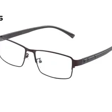 Большие металлические очки большого размера с большой головкой, мужские Модные Супер Большие оптические очки, полуоправа, деловые очки более размера d, оправа DD1452