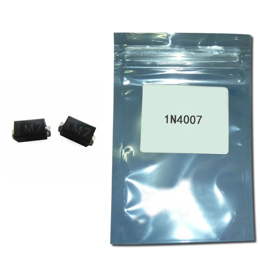 

Free shiping 100PCS DIODE M7 1N4007 SMD 1A 1000V Rectifier Diode