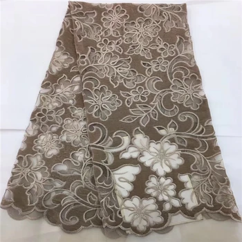 

VILLIEA High Quality Nigerian Lace Fabrics With Velvet African French Net Lace Fabric Embroidered Tulle Mesh Lace Fabric