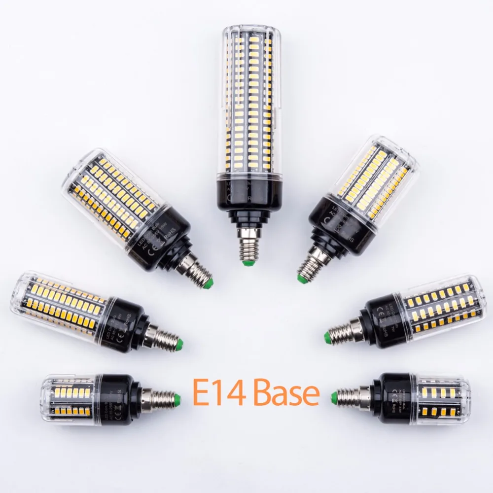 

AC85-265V LED E14 Spotlight Bulb LED Corn Bulb SMD 5736 E27 LED Lamp 28 40 72 108 132 156 189leds Home Energy saving Light Bulbs