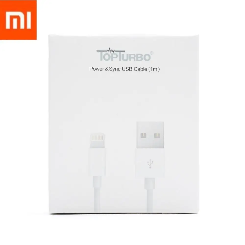Оригинальный USB кабель Xiaomi MFI для iPhone 5 5S 6 6S 7 8 Plus X XS Max XR Быстрая зарядка 1 м usb-кабель