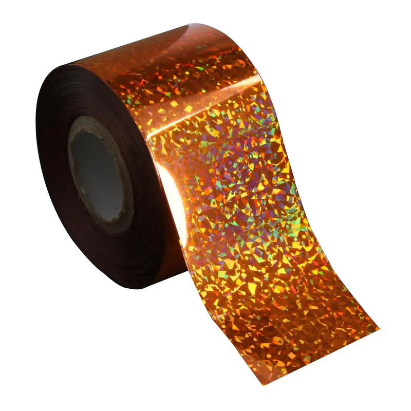 

120m*4cm 3D Nail Art Sticker Decals Rainbow Laser Transfer Foils Nail Art Decorations Manicure Nails For Women Makeup DIY WY271