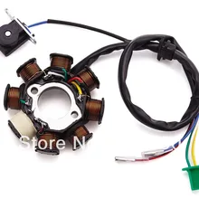 8 Катушка МАГНЕТО СТАТОР генератора переменного тока для GY6 125cc 150cc 152QMI 157QMJ китайский скутер мопед ATV Go Kart Quad двигателя(3+ 2