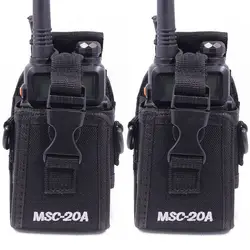 2 шт. ABREE MSC-20A двухканальные рации нейлоновый чехол держатель сумка для Kenwood Baofeng UV-5R UV-5RA UV-5RB UV-5RC UV-B5 BF-888S