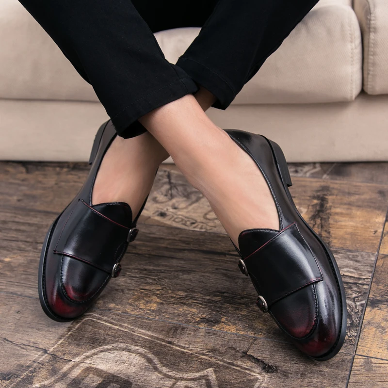 WOLF WHO Classic Men Shoes Breathable Comfortable Men Loafers Luxury Brand Men Dress Shoes For Wedding Dating Men's Flats X-199 WOLF WHO Classic Men Shoes Breathable Comfortable Men Loafers Luxury Brand Men Dress Shoes For Wedding Dating Men's Flats X-199