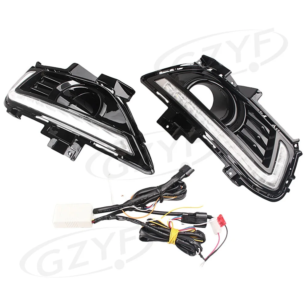 For Ford Fusion Mondeo LED Daytime Running Light Turn Signal Light Lamp
