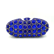 Свадебные вечерние кошельки элегантные кошельки Женская модная дамская сумочка для вечеринок кошелек роскошные бриллианты в горошек расшитая кристаллами Сумочка-клатч