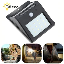 TSLEEN 2Pcs LED Solar Power PIR Motion Sensor Wall Light Outdoor 12Leds Energy Saving Street Yard Path Home Garden Security Lamp