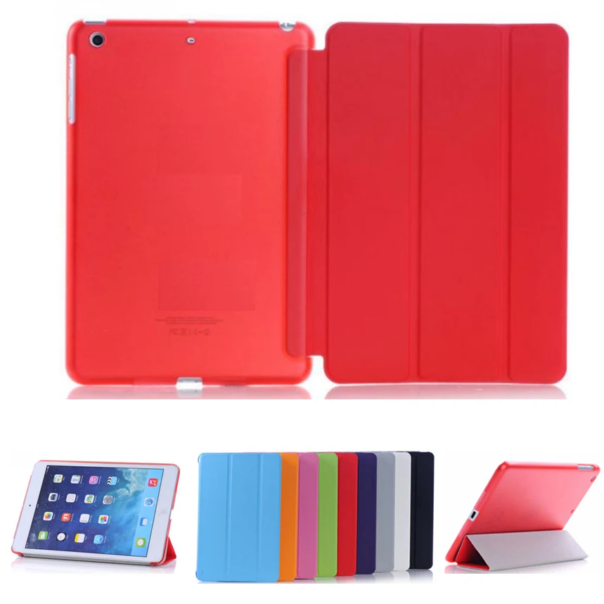 Ultra-fino Case Tablet Slim para Ipad Case Inteligente Flip Magnético Dobrável Pvc A1432 A1490 Capa para Ipad Mini Mini 3