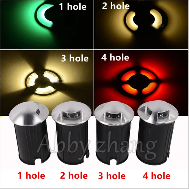 3 Вт Светодиодная подземная лампа уличная утопленная напольная