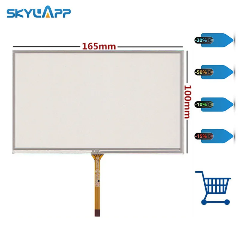 

Skylarpu 5pcs NEW 7 inch TFT touch screen for AT070TN90 AT070TN92 AT070TN93 AT070TN94 touch digitizer panel Glass Free shipping