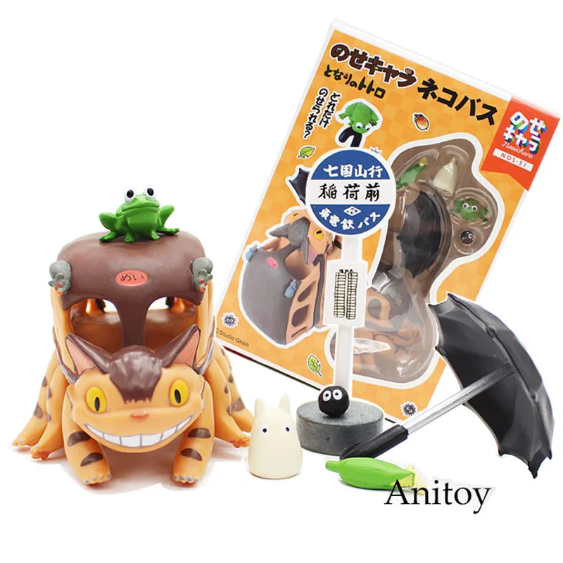 

Miyazaki Hayao Anime My Neighbor Fairy Dust Totoro Studio Ghibli Totoro Bus PVC Action Figure Collectible Model Toys 10cm KT3589