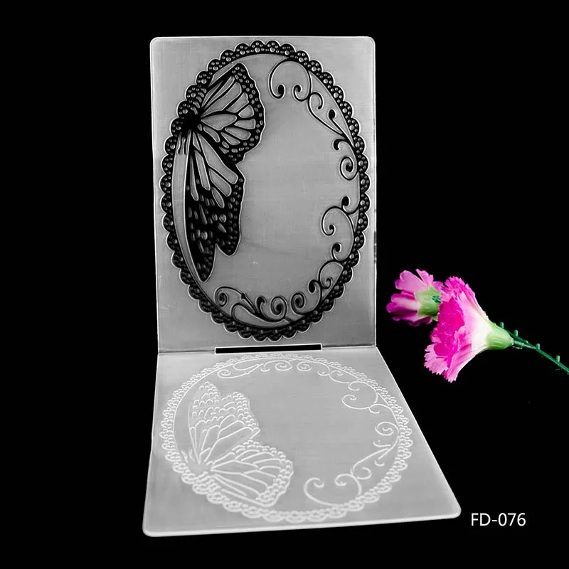 Kinds of Embossing Folders Plastic Scrapbooking For DIY Scrapbook Album Card Decorating Tool Crafts Card Paper Making Decoratio