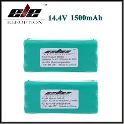 2x ELEOPTION Замена Батарея 14.4 В 1500 мАч 1.5ah Ni-MH для либеро вакуум 0606004, M606