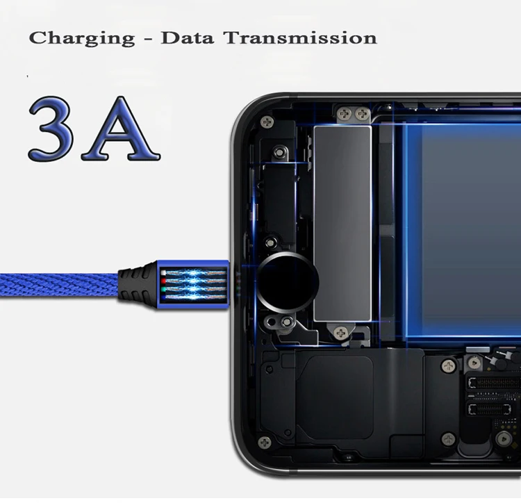 3A Быстрая зарядка мобильный кабель для зарядки телефона Micro USB кабель 1 м кабель usb-c/HDMI для MacBook Pro Xiaomi для Android планшет для iph 6 7