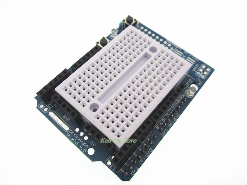 

1pcs/lot UNO Proto Shield prototype expansion board with SYB-170 mini breadboard based UNO ProtoShield