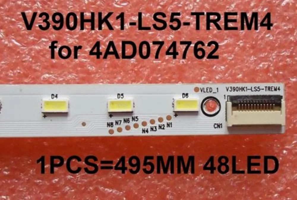 

10piece/lot FOR Haier LE39A720 Backlight Article lamp 4AD074762 screen V390HJ1-LE1 V390HK1-LS5-TREM4 1piece=48LED 495MM