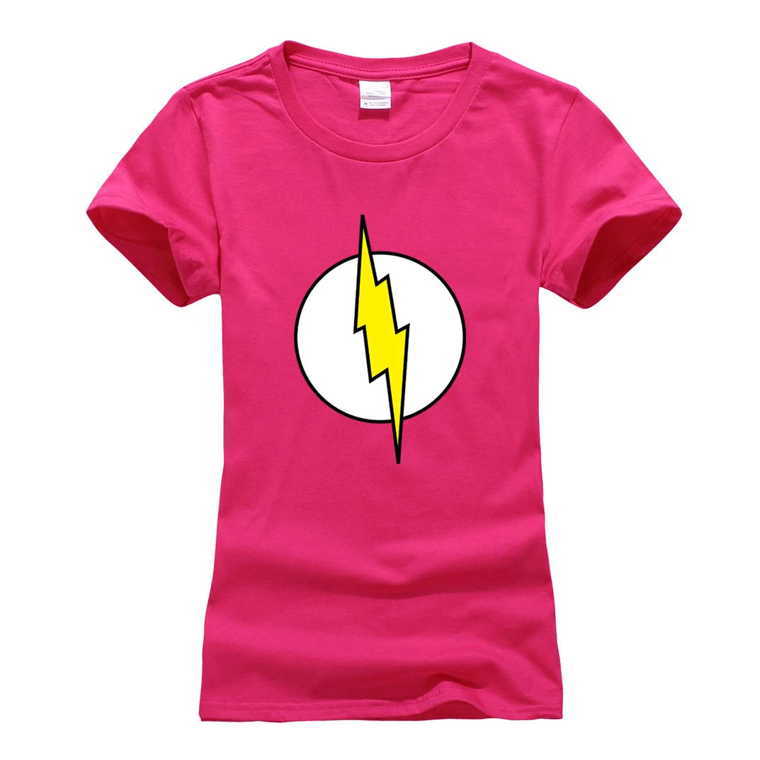 Женская футболка Sheldon Cooper femme, модная одежда в стиле хип-хоп для фитнеса, брендовая футболка, супер герой, флэш, косплей, футболка, лето, camiseta