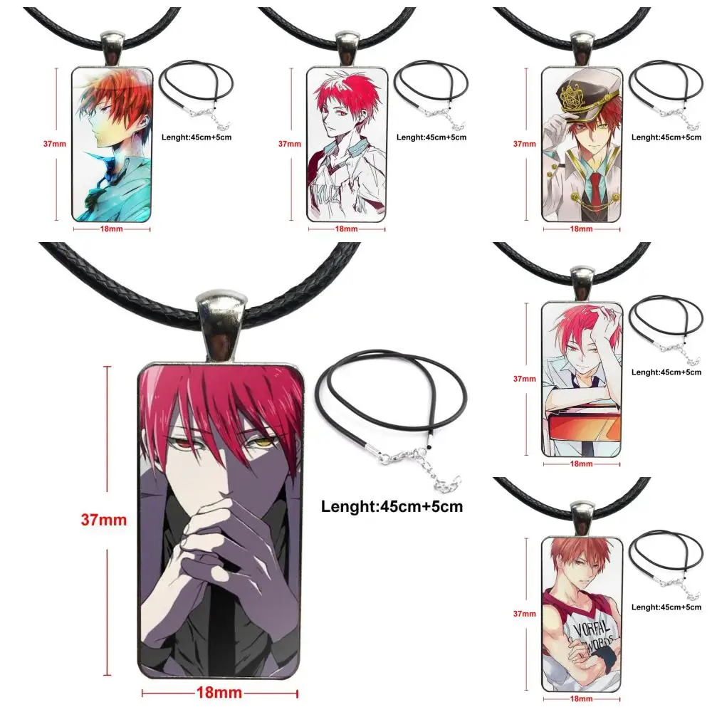 

For Women Kuroko No Basket Akashi Characters Brand Steel Color Jewelry Fashion Statement Necklace Glass Necklaces Pendants