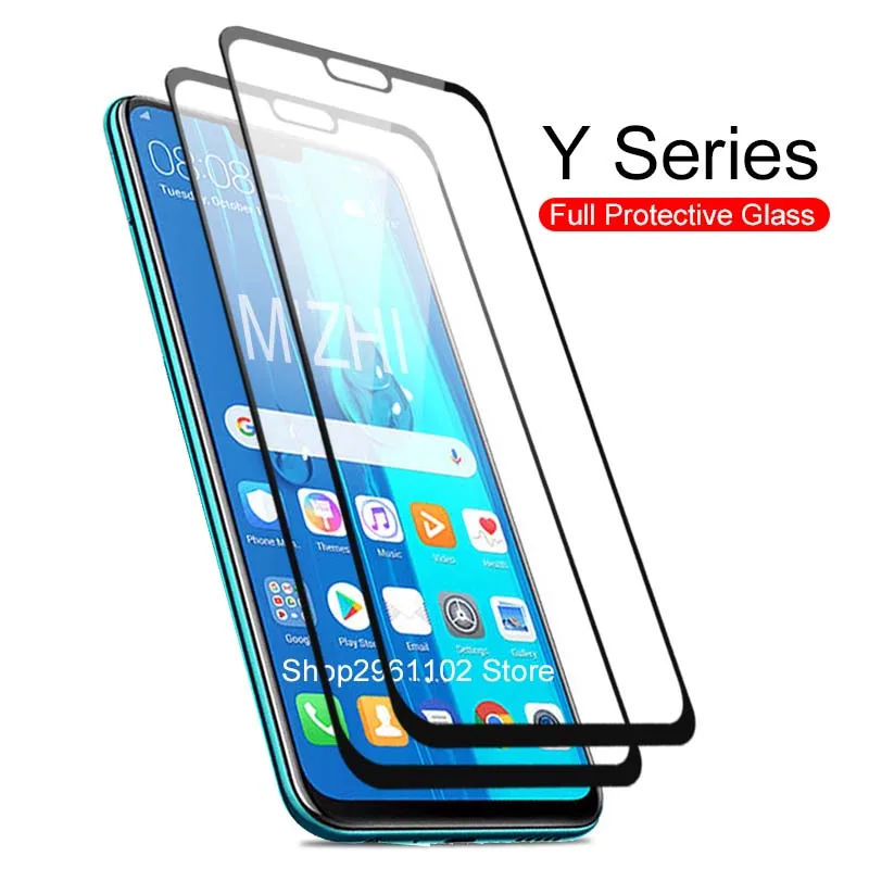 

protect glass for huawei y9 2019 y3 y5 y6 y7 2018 tempered glass protector case on the huawey y 3 5 6 7 9 2017 protective cover