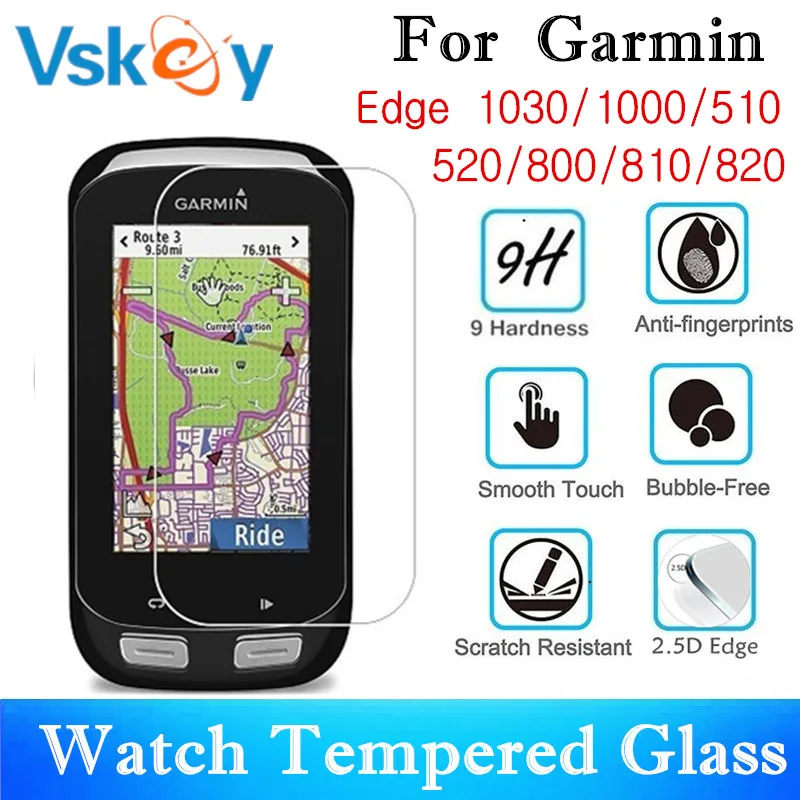 Vskey 50 шт. закаленное Стекло для Garmin Edge 830 820 530 520 130 1030 1000 Экран протектор gps защитная пленка