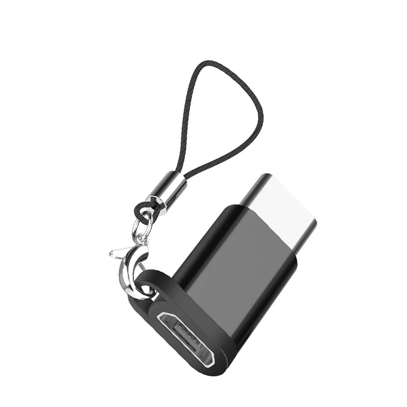 LZN Micro Usb Мужской к тип-c Microusb T c конвертер адаптер для huawei Macbook Oneplus Xiaomi Otg зарядный кабель для передачи данных - Цвет: Black-P