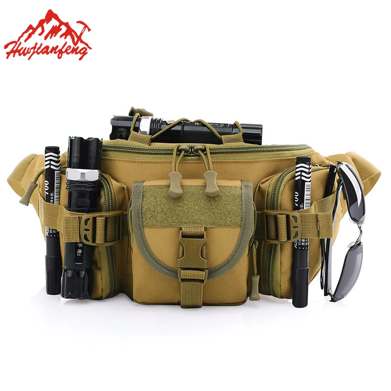 

Military Tactical Running Men Waist Bag Oxford Waterproof Chest Bag Outdoor Cycling Hiking Sports Bags