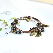 Ретро керамический браслет ручной браслет обувь для мужчин и женщин длинной цепи Летняя Пляжная Бохо женские украшения подарок ко Дню Святого Валентина