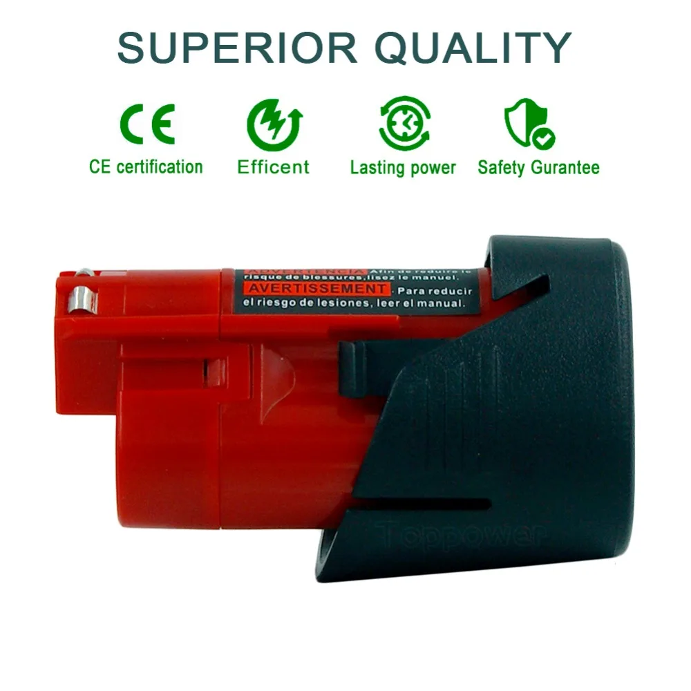 LERRONX 12V 2000mAh литиевая аккумуляторная батарея для Milwaukee M12 48 11 2401 2411 2440 литий ионная