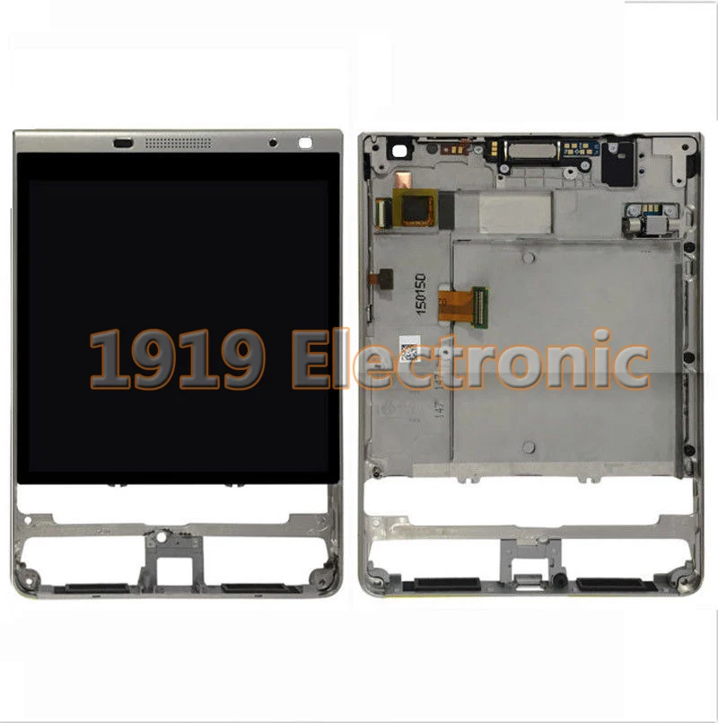 Новый ЖК экран и дигитайзер в сборе с рамкой замена для BB BlackBerry паспорта Silver