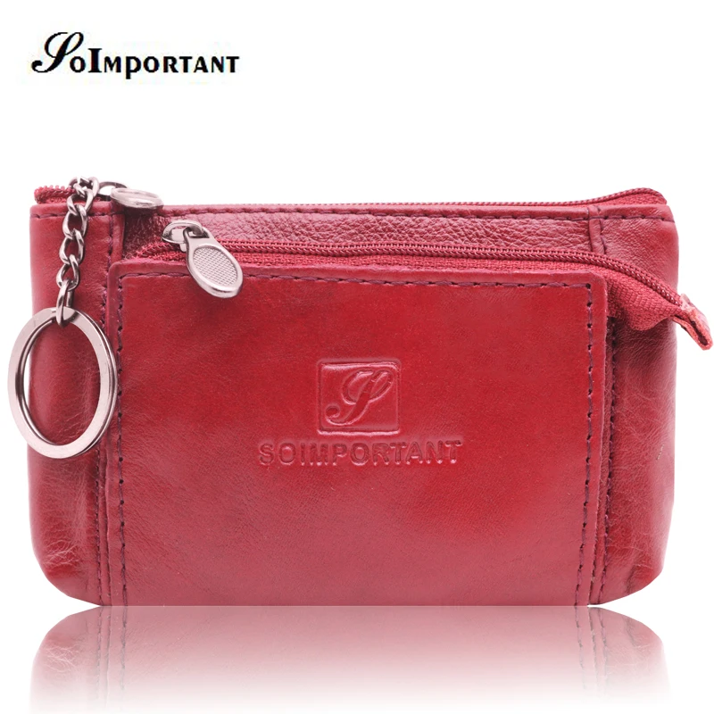 

100% Genuine Cow Leather Wallet Female Mini Women Wallets Slim Coin Purse Small Women Purse Secrid Credit Card Key Holder Walet