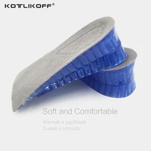 Haute Qualité Hommes Femmes 2-3.5 cm Orthopédiques Hauteur Augmenter Semelles Massage Invisible Moitié Silicone Pied Pad Chaussures Ascenseur pieds Soins