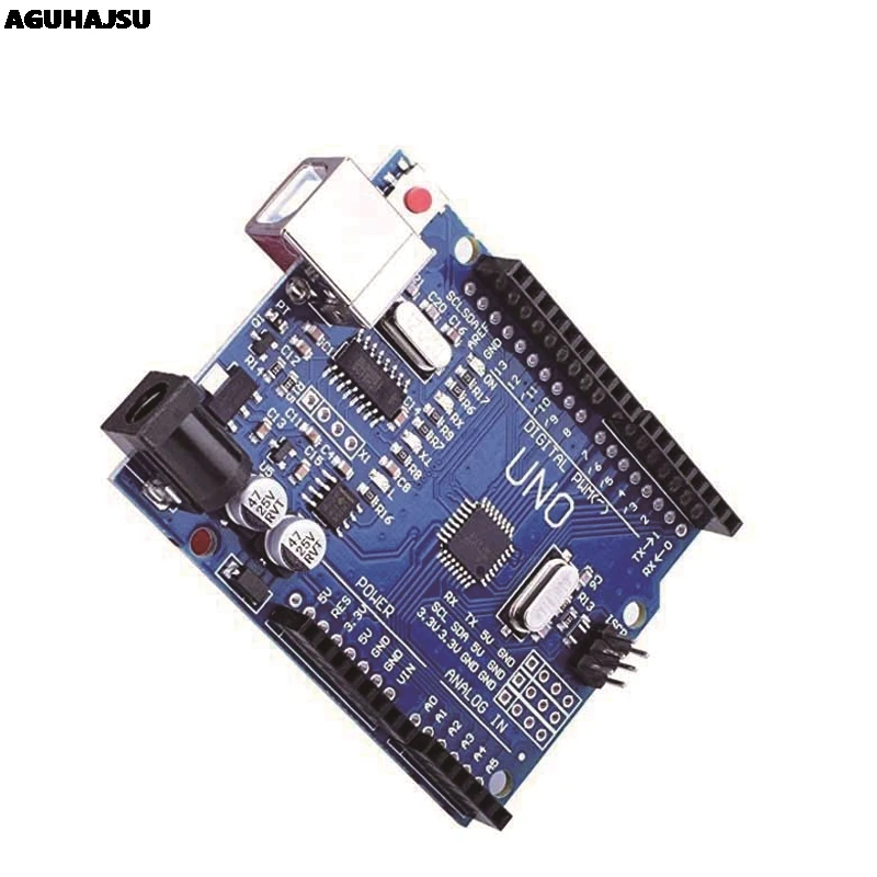 UNO R3 макетная плата ATmega328P CH340 CH340G для Arduino UNO R3 с прямым контактным разъемом