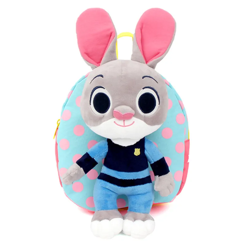 

South Korea Winghouse Children Backpacks Portfolio Zootopia Judy Doll Anti-lost Package Girl School Bag Safety Harness Bag