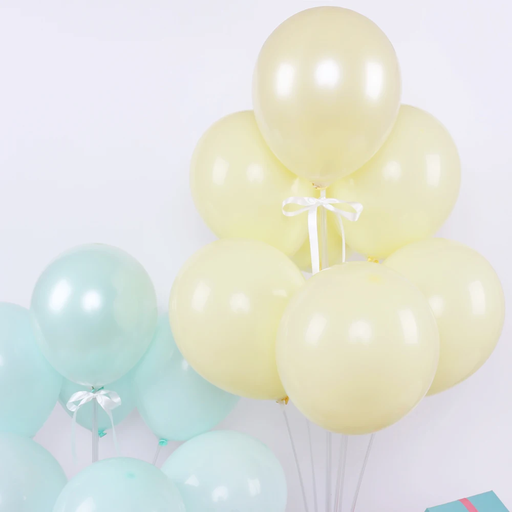 Macaron yellow balloons baby shower (2)