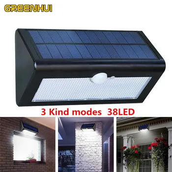 

38LED Solar Light Outdoor Motion Sensor Wall Lamp Waterproof Detector Wall Light Path Garage Patio Lighting Security Night Light