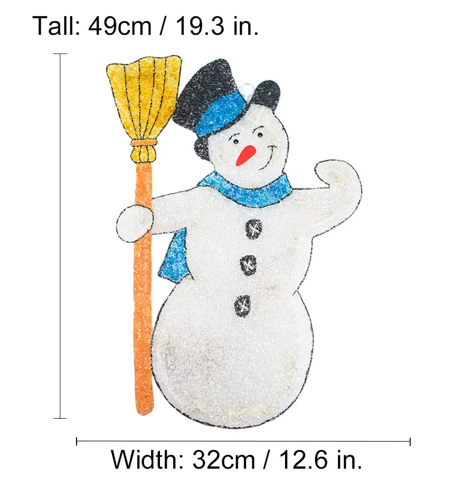 2D Рождественский Снеговик-19,3 в. Высокий 24 в украшение Рождественские огни Открытый Фея свет navidad 2018 Свадебные украшения вечерние