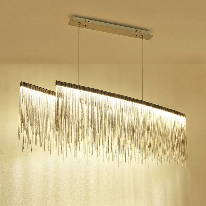 Living Room Chandelier Modern LED Restaurant Chandelier Villa Clubhouse Lighting Creative Designer Model Room Chain Light Living Room Chandelier Modern LED Restaurant Chandelier Villa Clubhouse Lighting Creative Designer Model Room Chain Light
