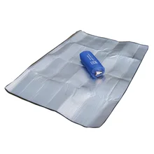 AOTU New 200*200cm Aluminum Backing Insulating Insulation Foam Camping Mat Blanket Cushion Pad for Camping Hiking