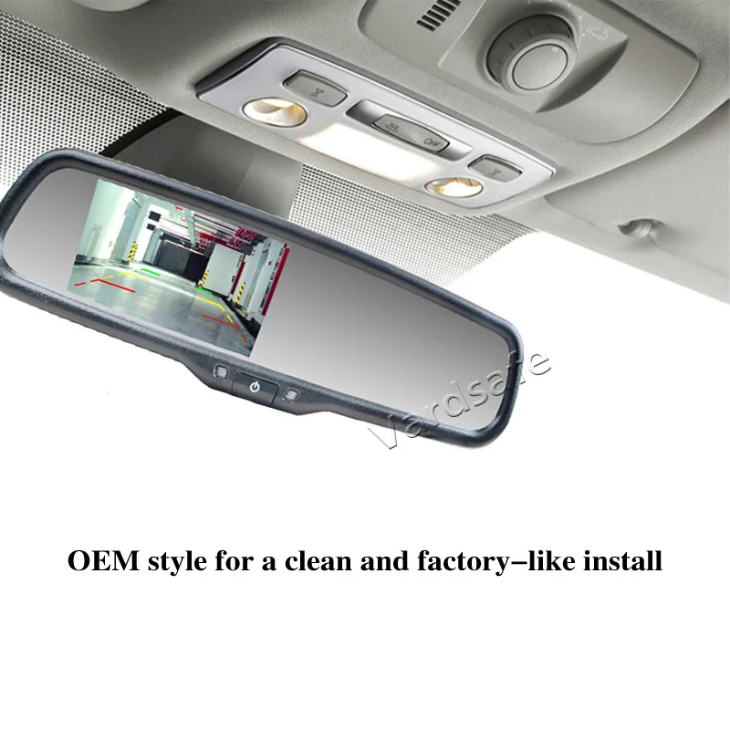Emblem Reversing Backup Camera 2011-2018 Replacement Rear View Mirror Monitor for Ford Ranger Vardsafe VS668R