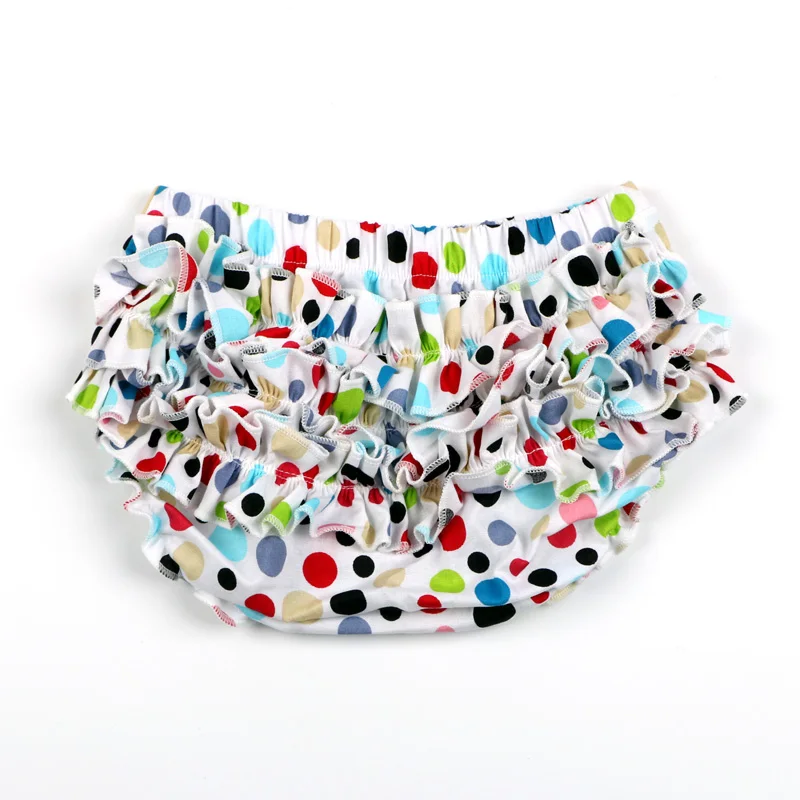 2018 NEW Baby Shorts Baby Boy Girl Bloomers Diaper Cover Bloomers Toddler Cotton Dots Ruffle Panties Baby Clothing YC110 (1)