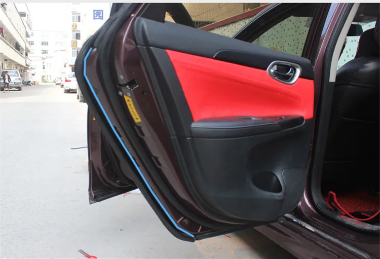 Для Nissan Sentra 2013- Звукоизоляционная полоса, автомобильная дверная щелевая полоса, Пылезащитная Звукоизоляционная лента, автомобильные аксессуары - Цвет: All car